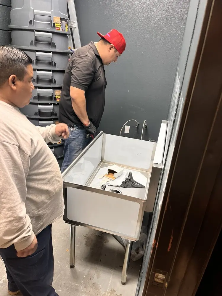 Commercial plumbing and sink installation in Cresson